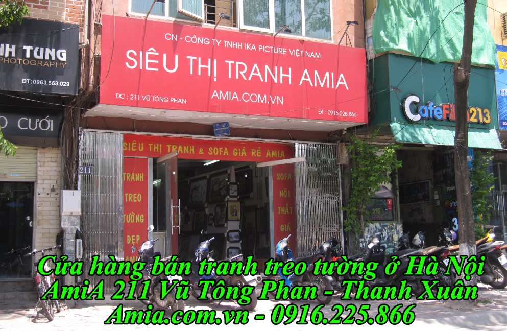 Cửa hàng bán tranh treo tường đẹp nhất Hà Nội AmiA 211 Vũ Tông Phan