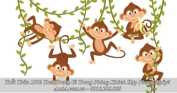 Tuổi Nhâm Thân 1992 treo tranh gì hợp phong thủy phòng khách