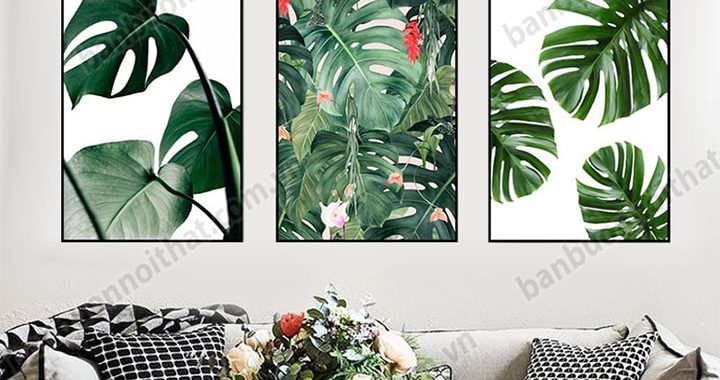 Hình ảnh tranh đẹp trang trí nội thất hiện đại 3 tấm
