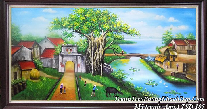 Hình ảnh tranh treo phòng khách hợp với tuổi Dậu 1969